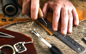 crafting beautiful leather goods